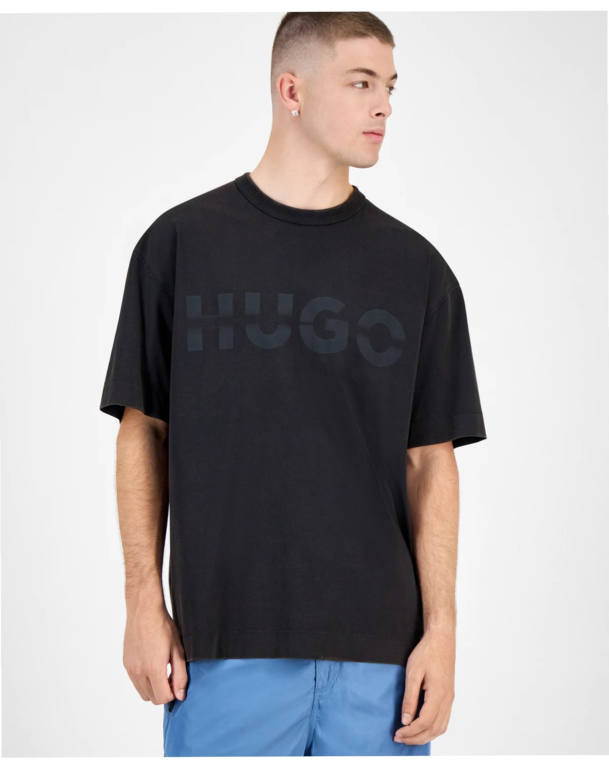 Men's Cotton Nenzye Short-Sleeve Terry Logo T-Shirt