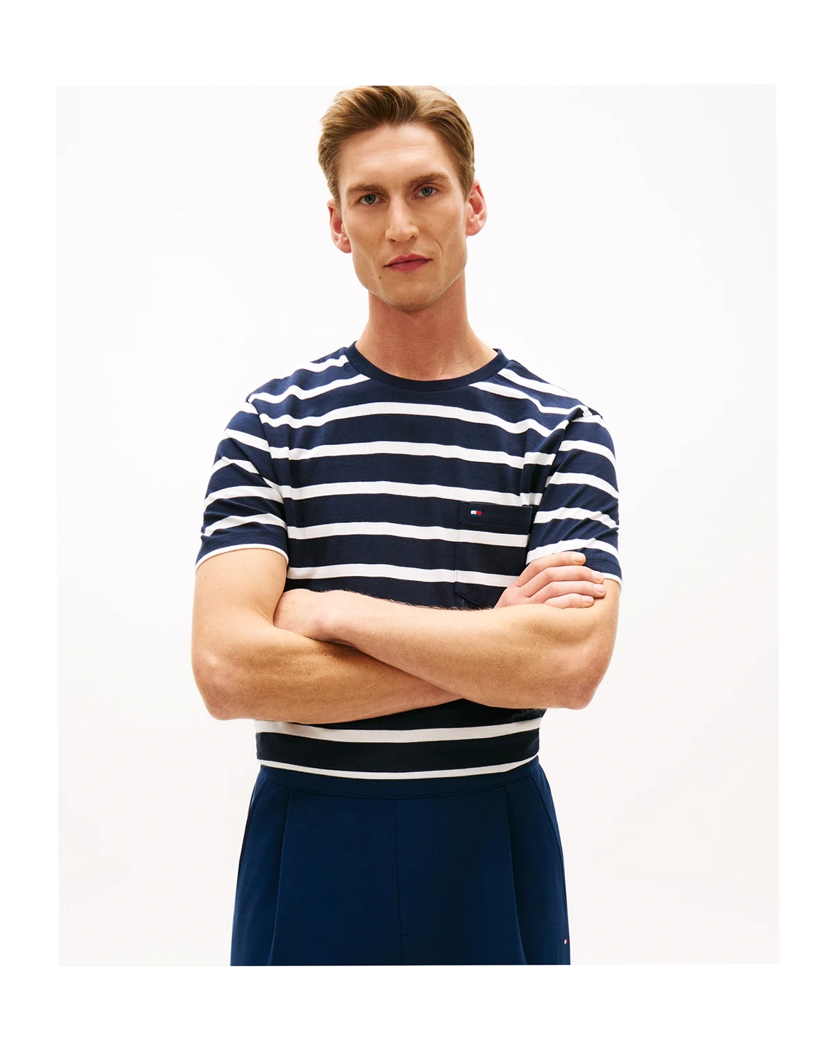 Men's Regular-Fit Essential Stripe T-Shirt