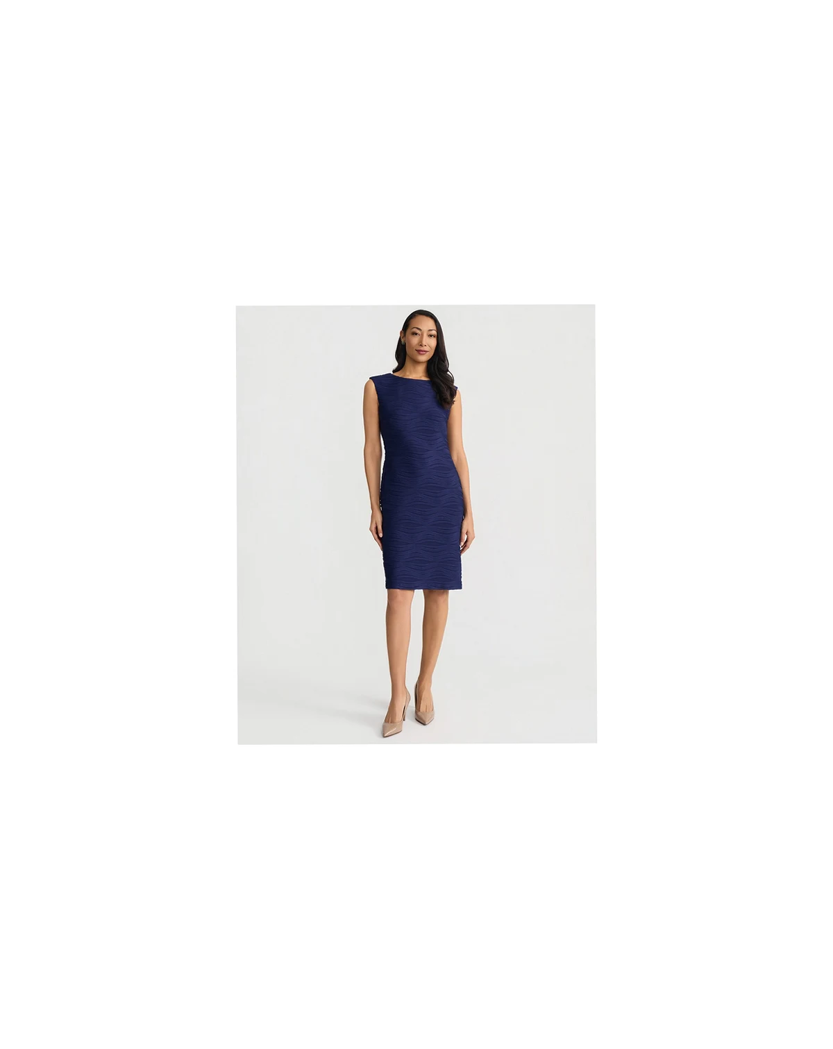 Petite Wave Knit Sheath Dress