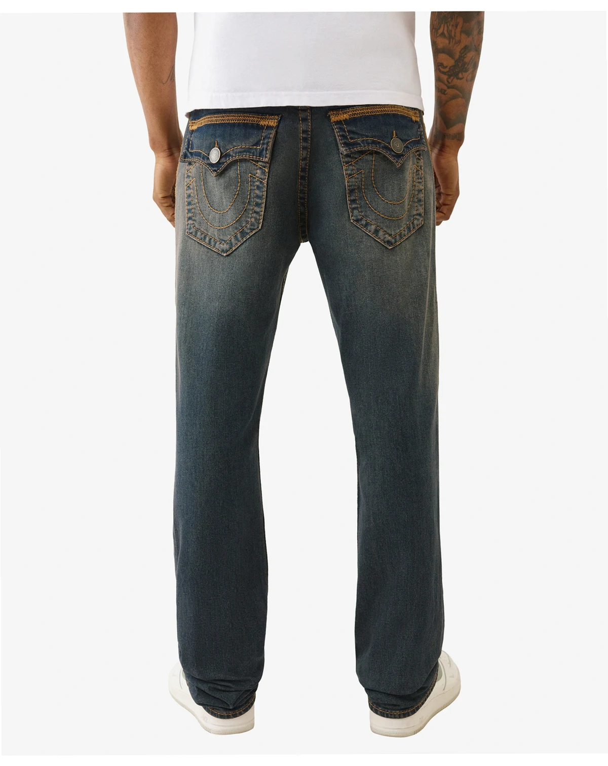Men's Ricky Super Flatlock Flap Pocket Straight Jeans