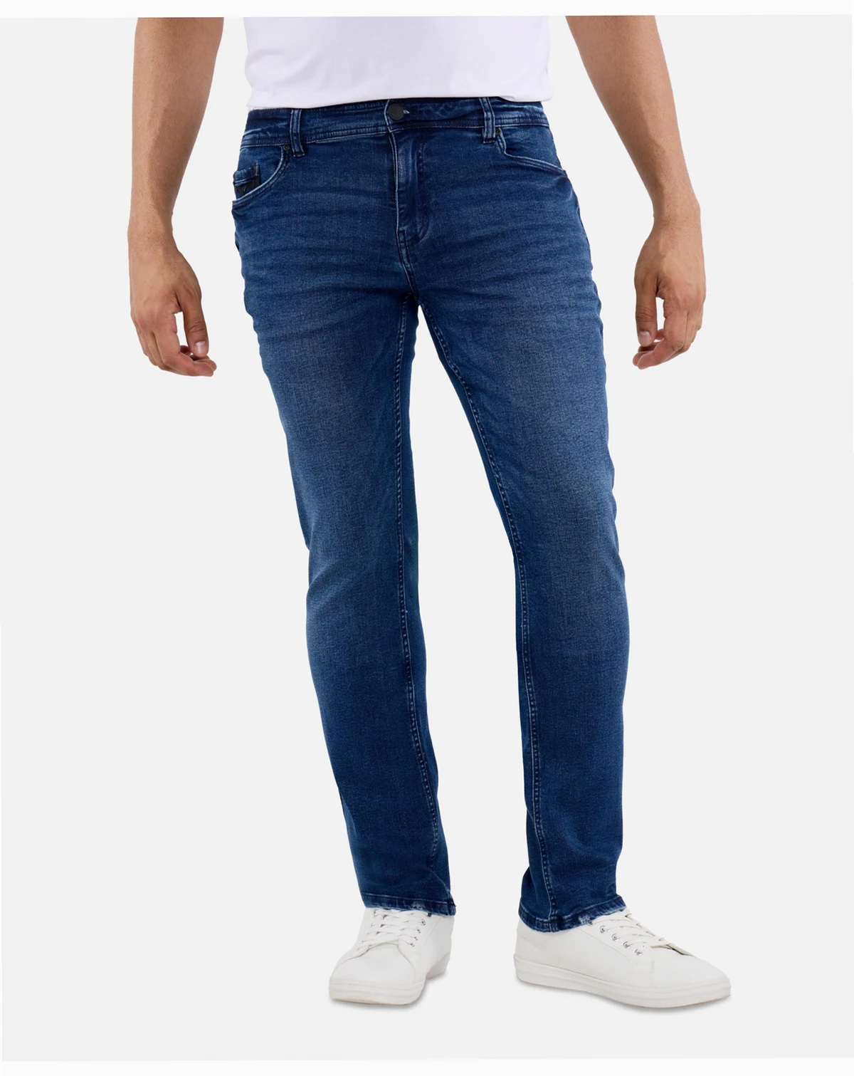 Men's Slim Fit Silicone Back Pocket Jeans