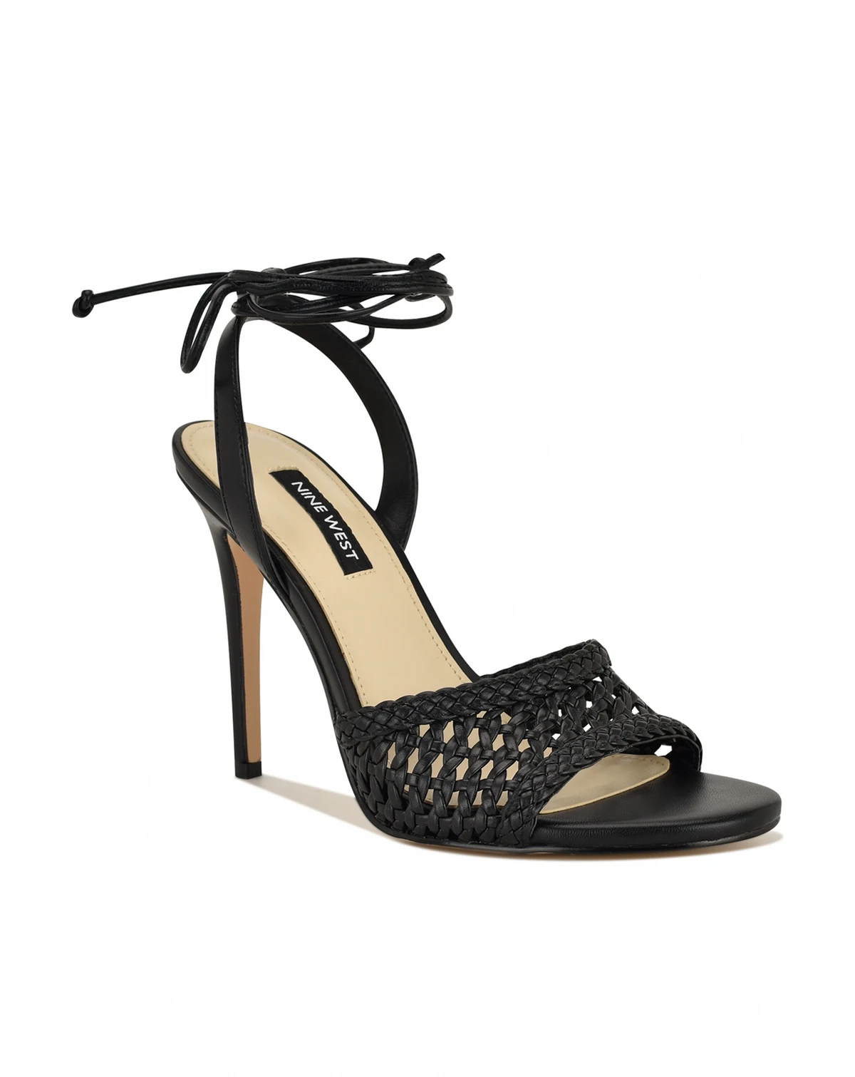 Women's Merta Woven Tie-Up High Stiletto Sandals