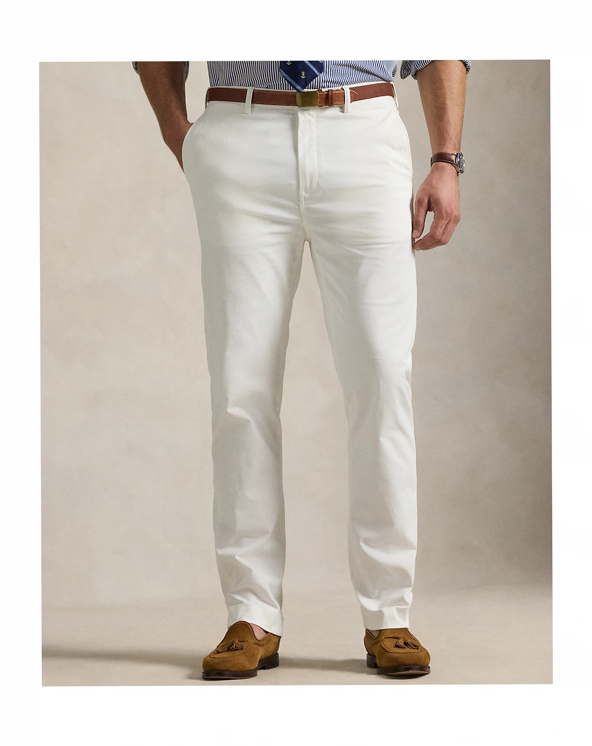 Men's Big & Tall Stretch Classic Fit Washed Chino Pants