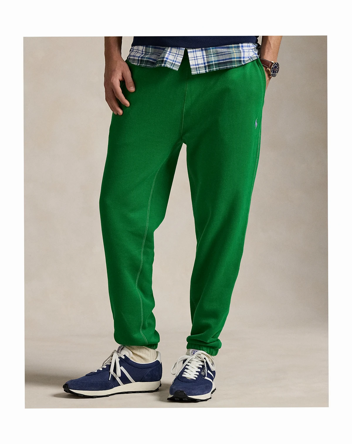 Men's Cotton-Blend-Fleece Pants