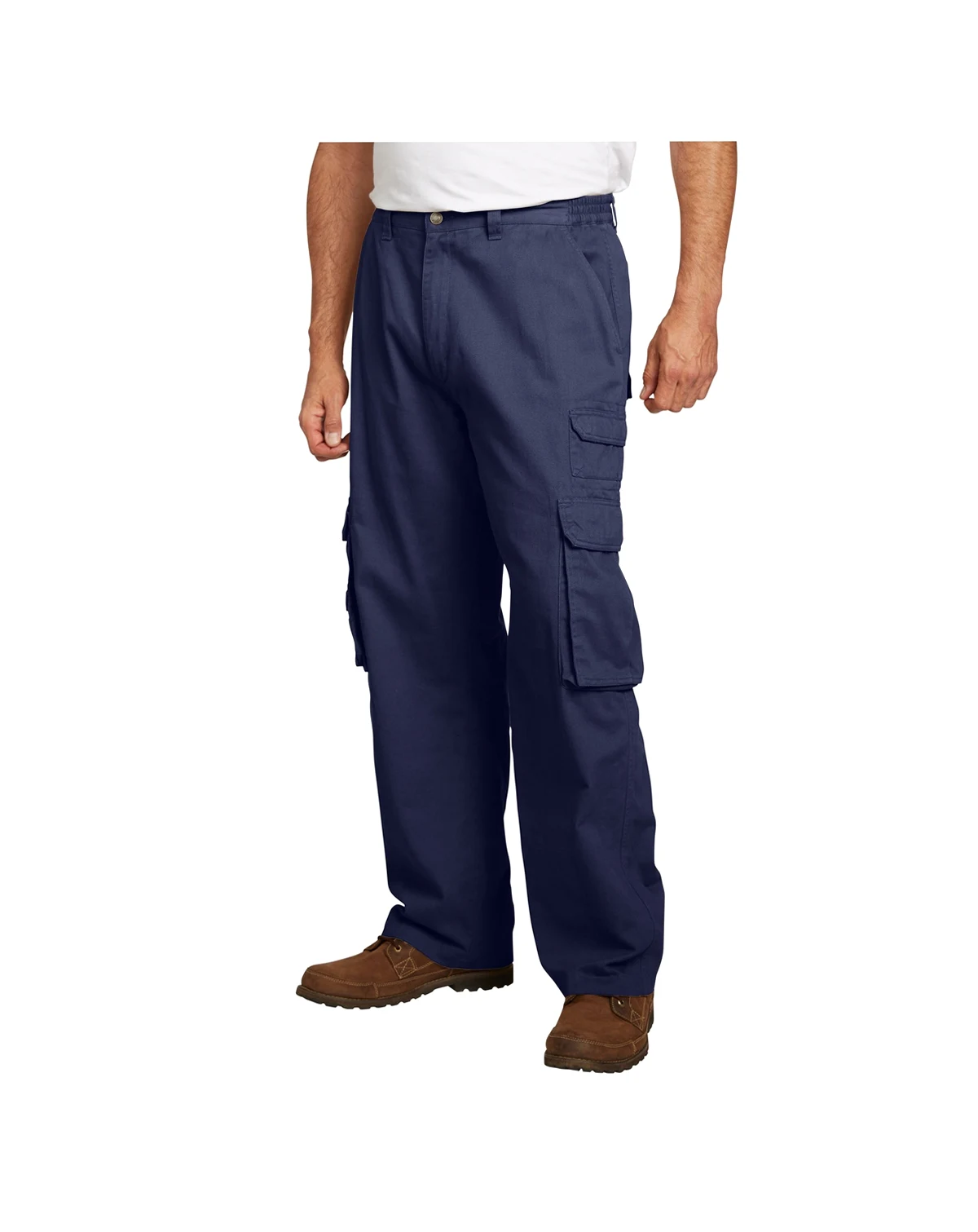 Big & Tall by KingSize Ranger Side-Elastic Stacked Cargo Pocket Pants