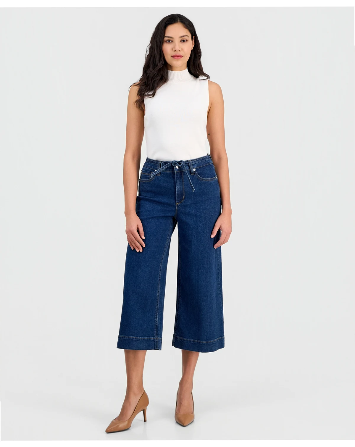 Women's Leo Cropped Wide-Leg Culottes