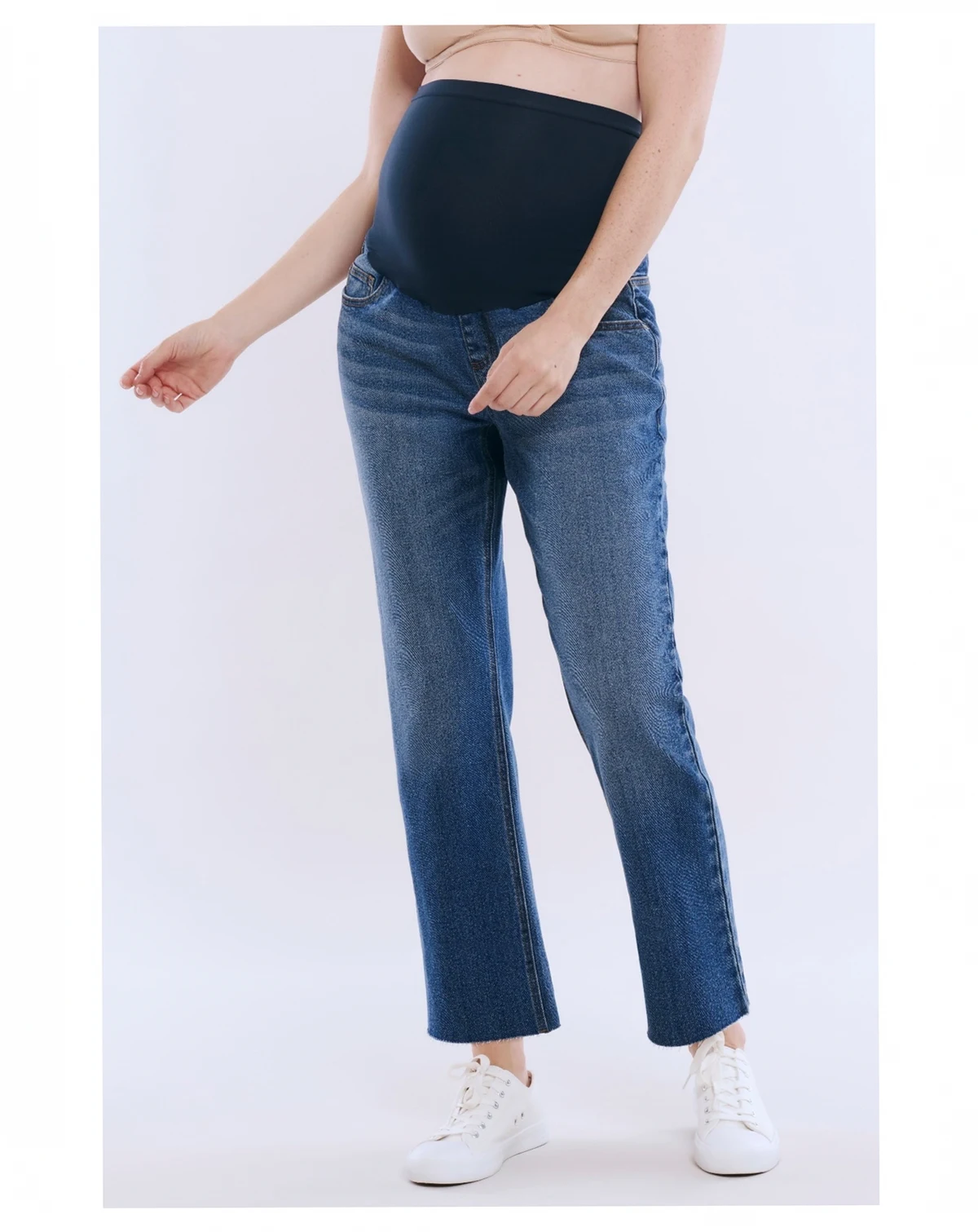 Women's Secret Fit Over the Belly Slim Straight Leg Jeans - Motherhood Maternity