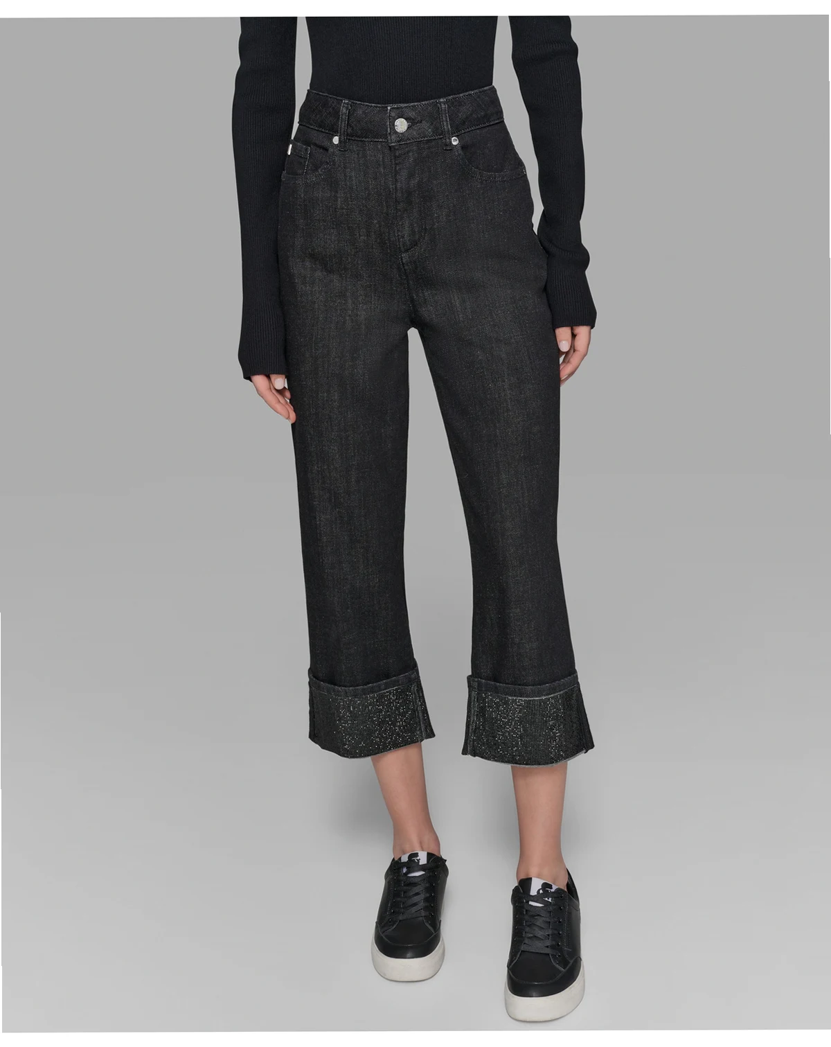 Women's Crystal Cuff Jeans