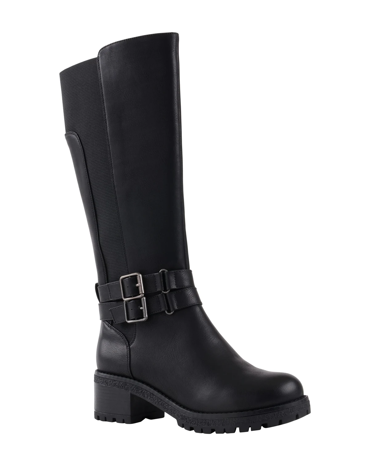 Women's Jonah Lug Sole Block Heel Knee High Boots