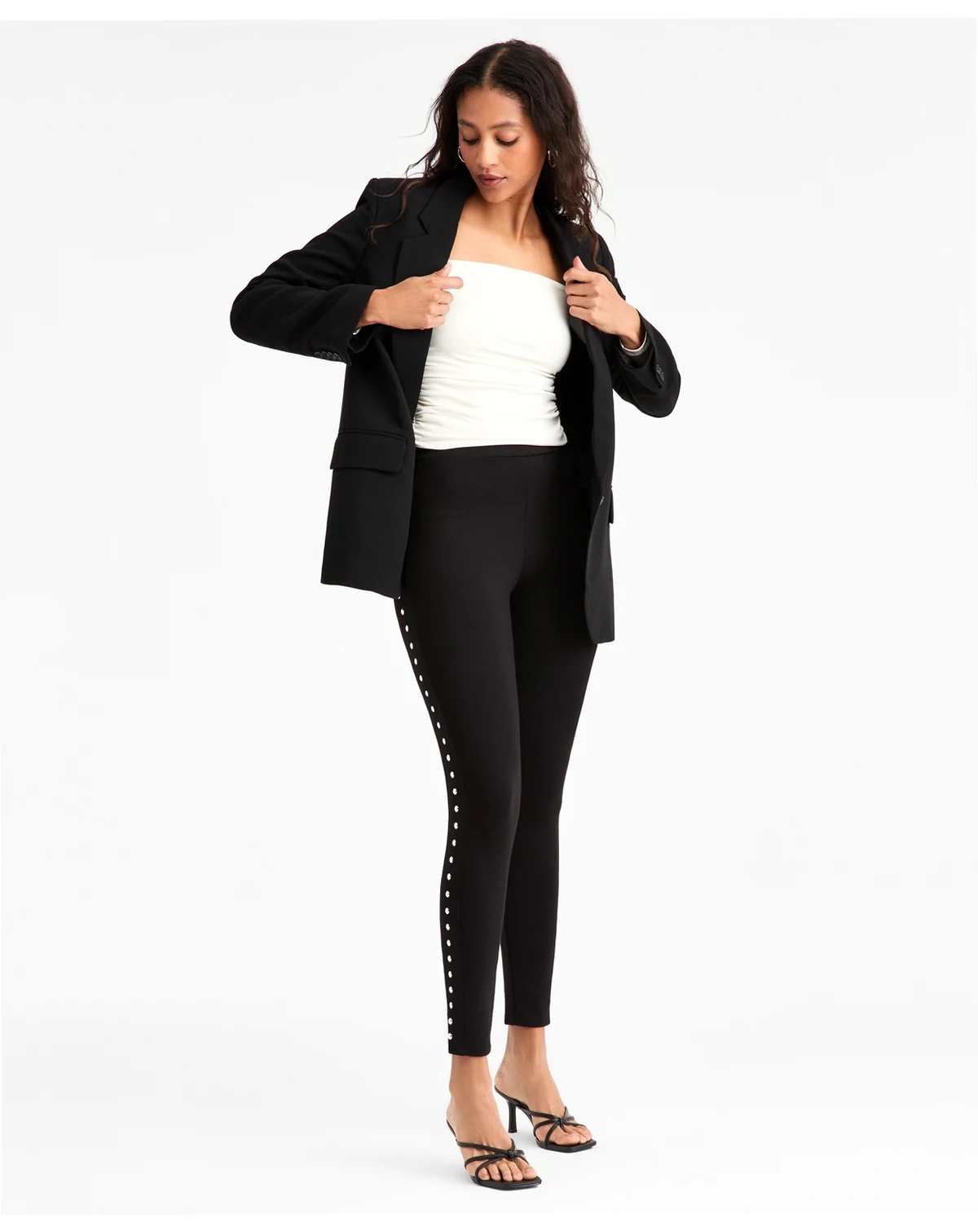 Women's Ponté-Knit Studded Leggings, Macy's Exclusive