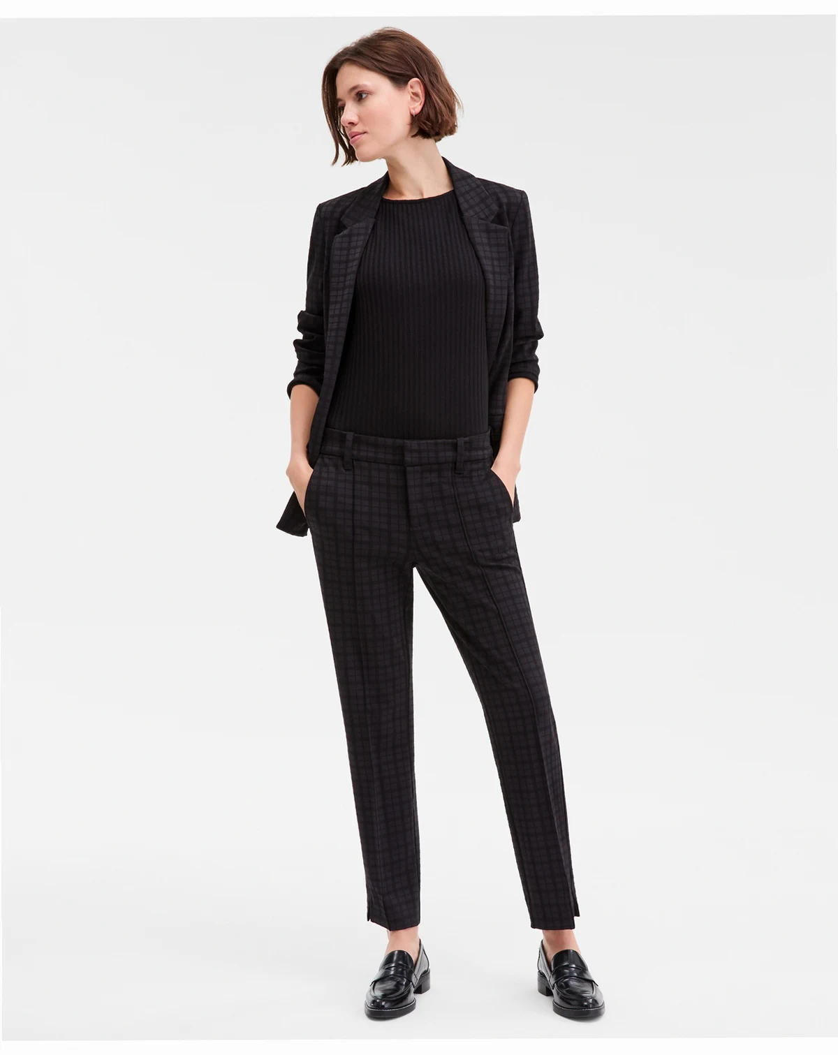Women's Gemma Plaid Jacquard Knit Pants