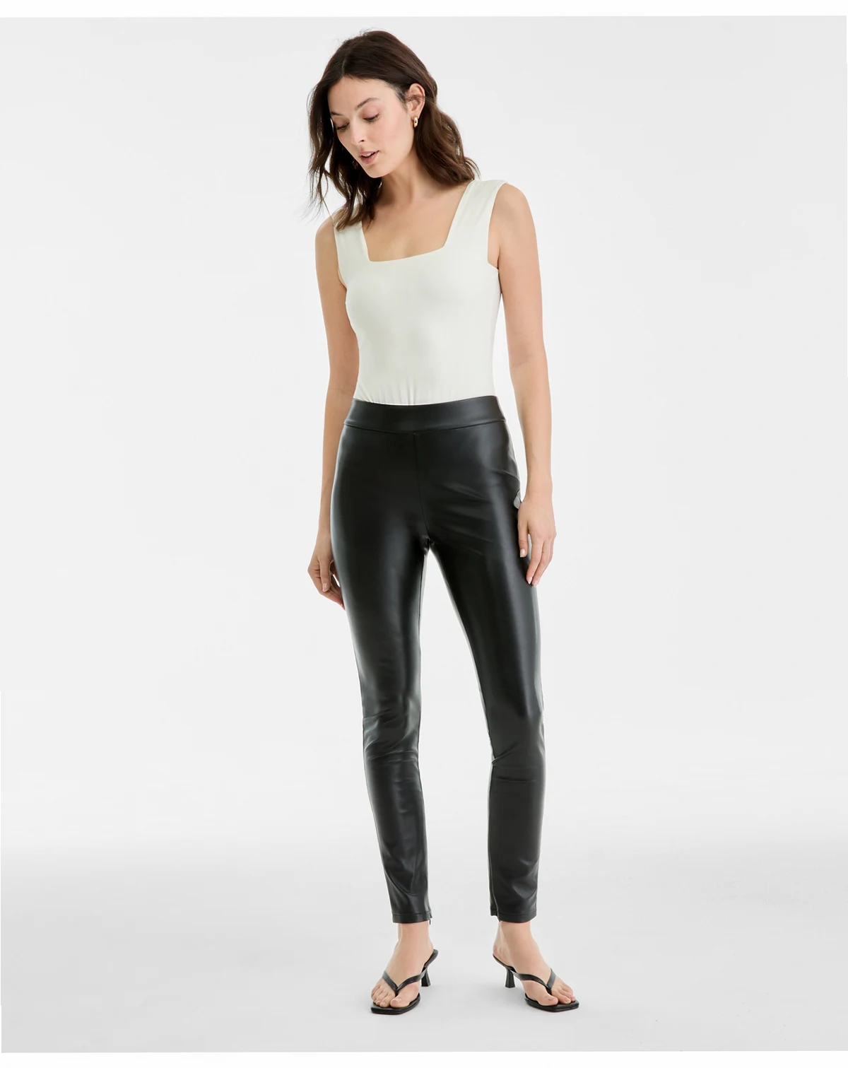 Women's Faux-Leather Leggings, Macy's Exclusive