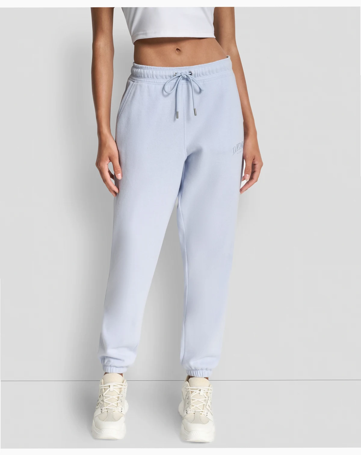 Women's Varsity Embroidered Logo Relaxed Pockets Pull-On Joggers