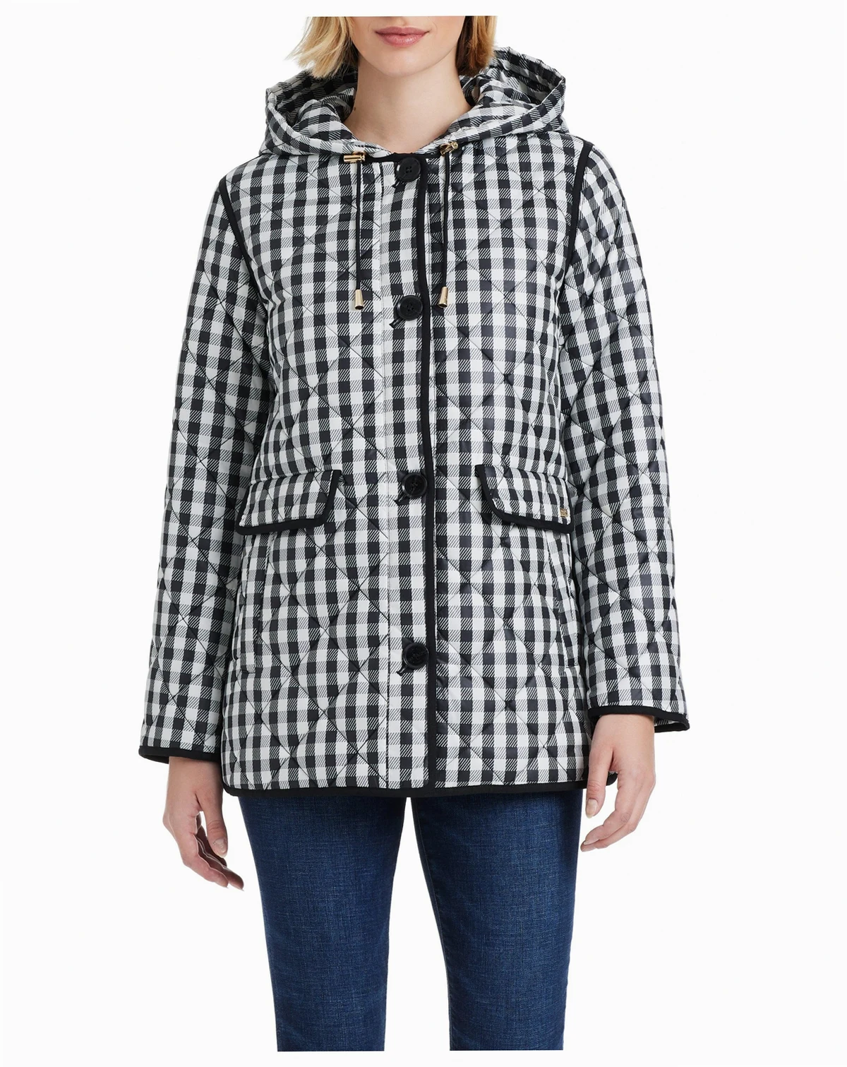 Women's Diamond Quilted A-line Jacket