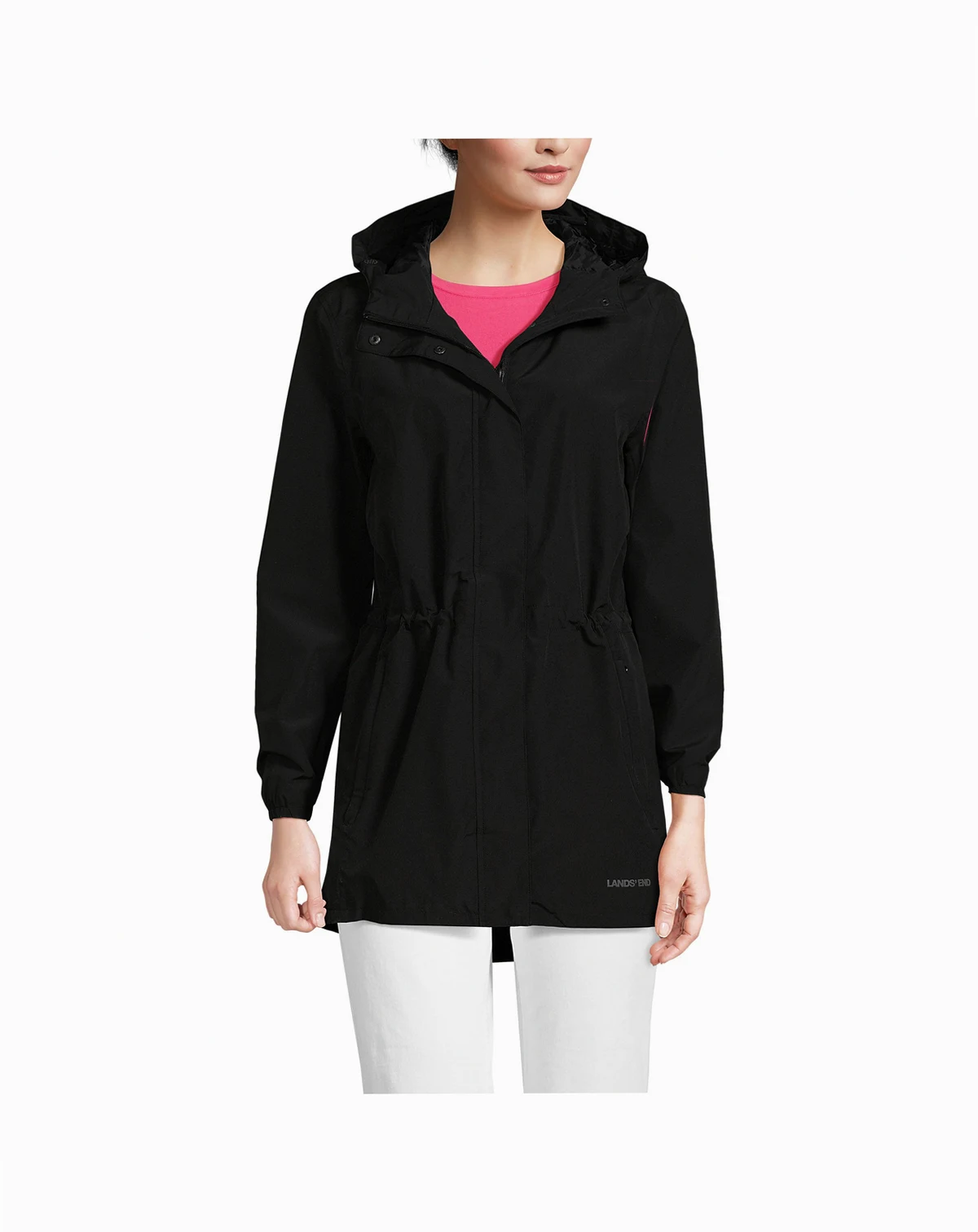 Women's Waterproof Hooded Packable Raincoat