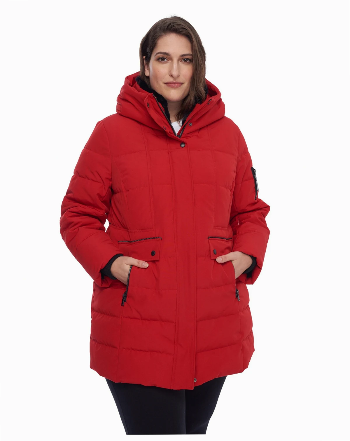 Plus Size Kootney Mid-Length Parka Coat