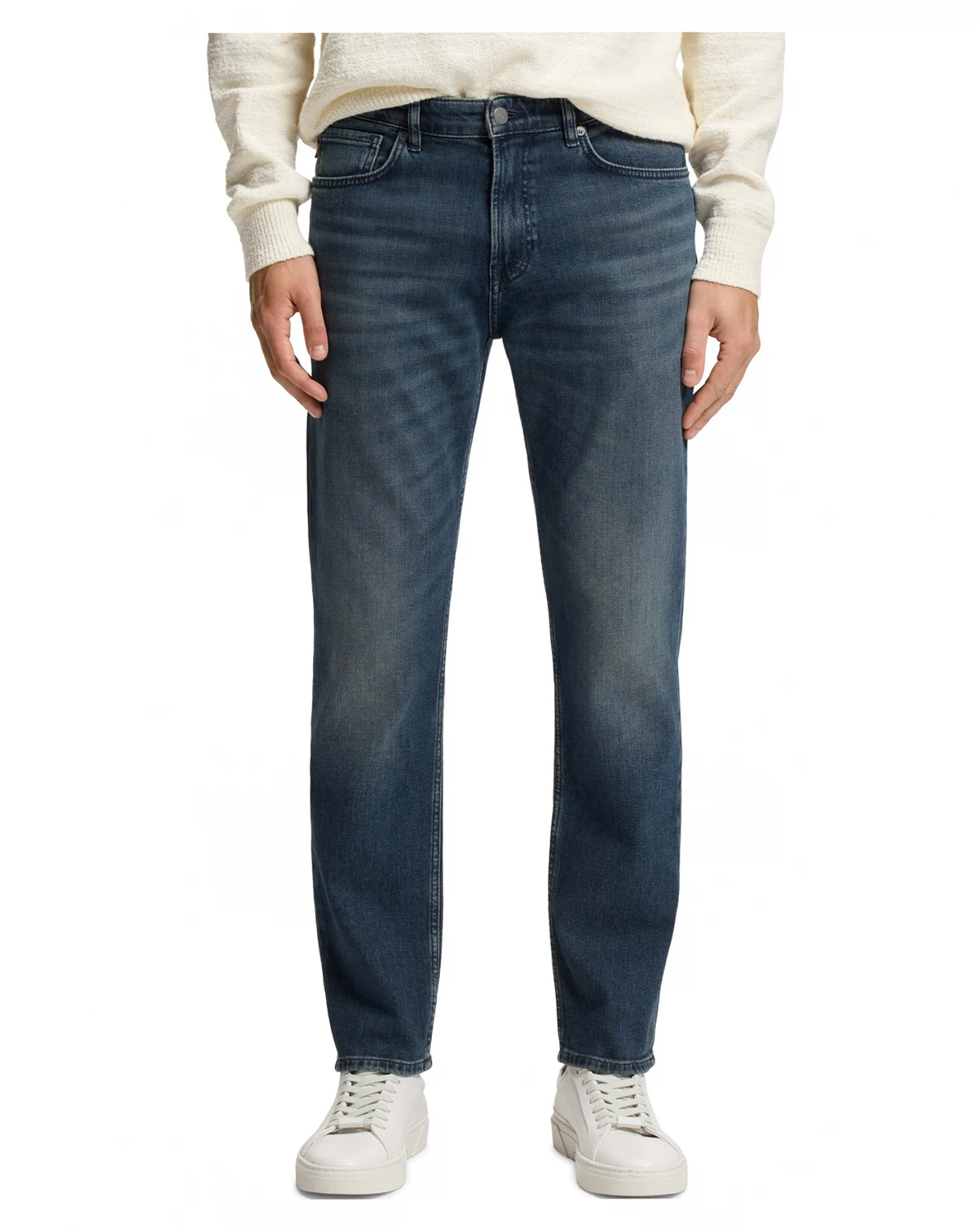 Men's Blue Comfort-Stretch Denim Maine Regular-Fit Jeans