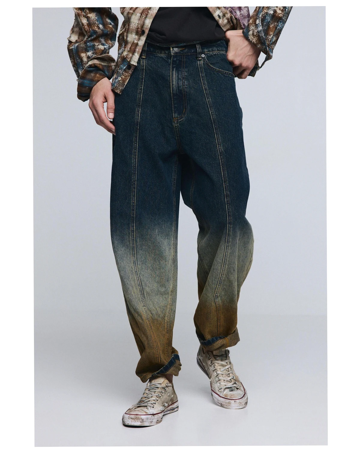 Men's Gradient denim trousers