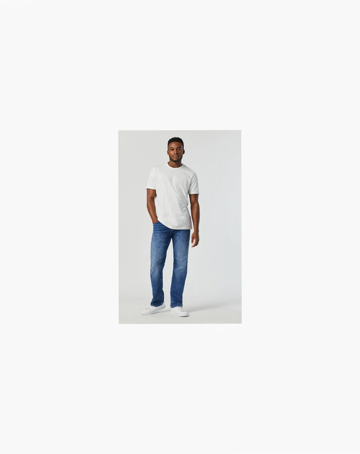 Men's Marcus Slim Straight Leg Jeans in Mid Foggy Feather