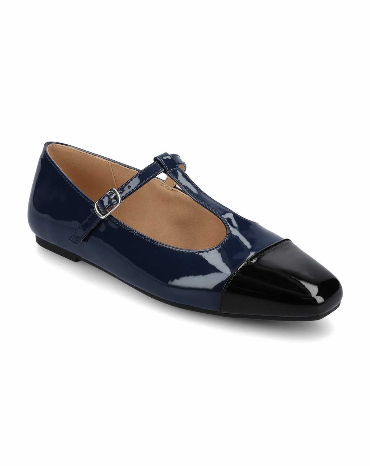 Women's Theah T-Strap Cap Toe Mary Jane Flats