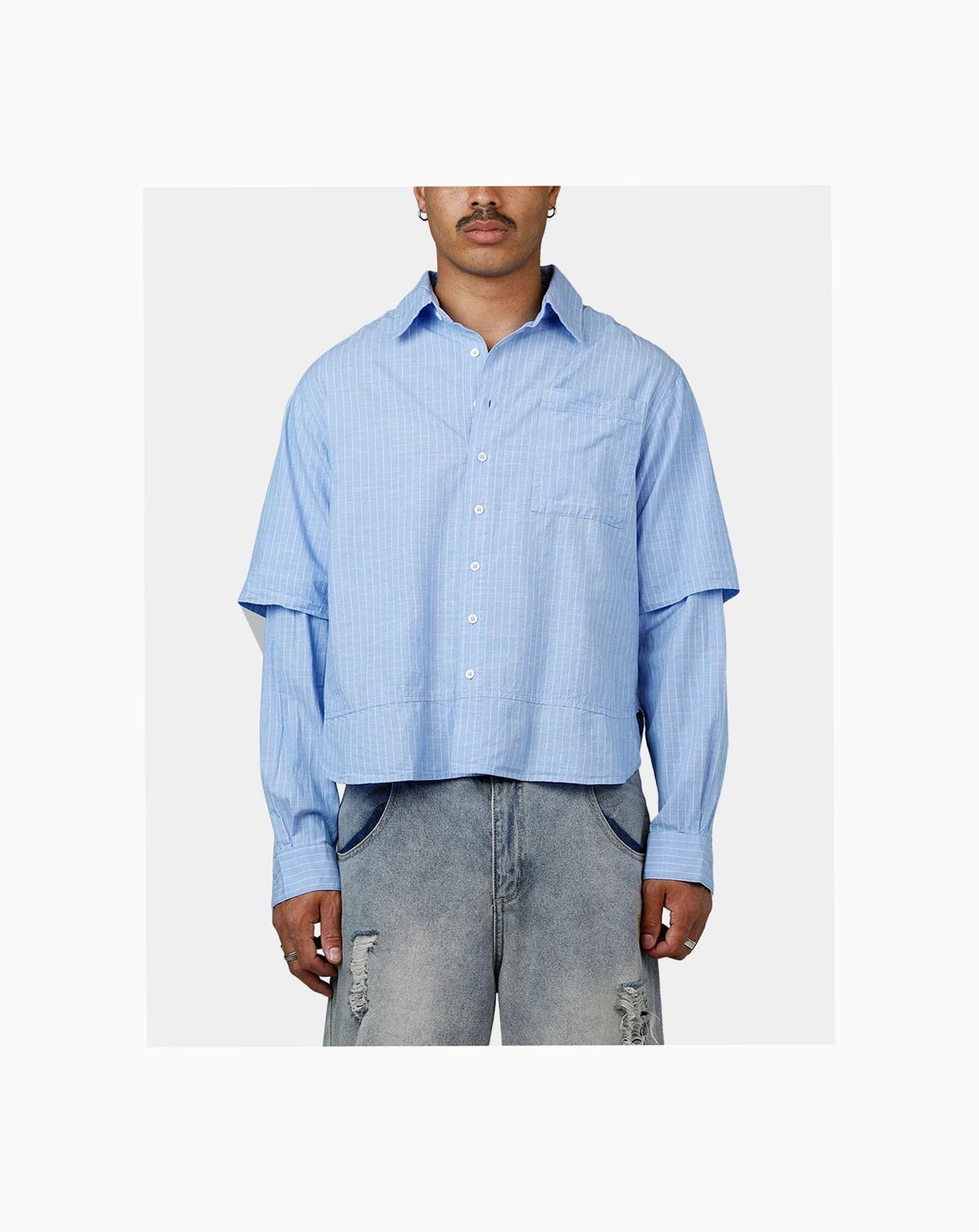 Men's Chambray Double Layer Shirt