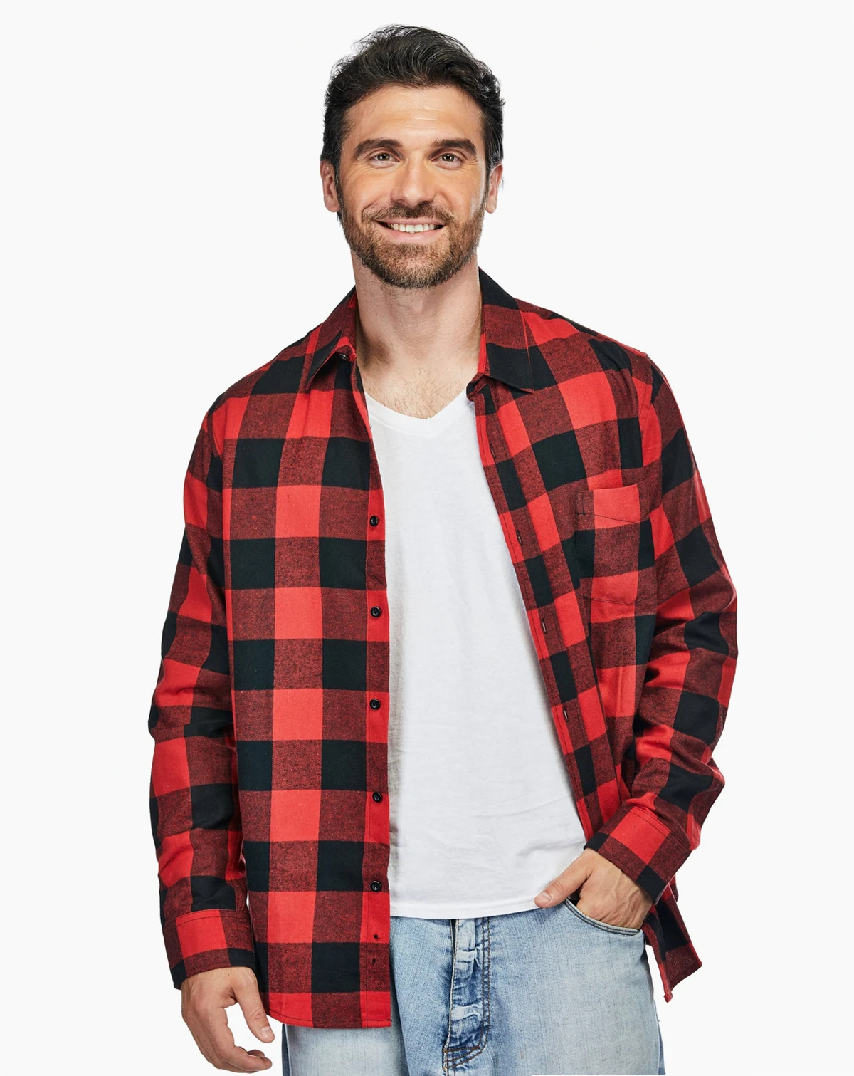 Men's Button Down Classic Fit Flannel Shirt