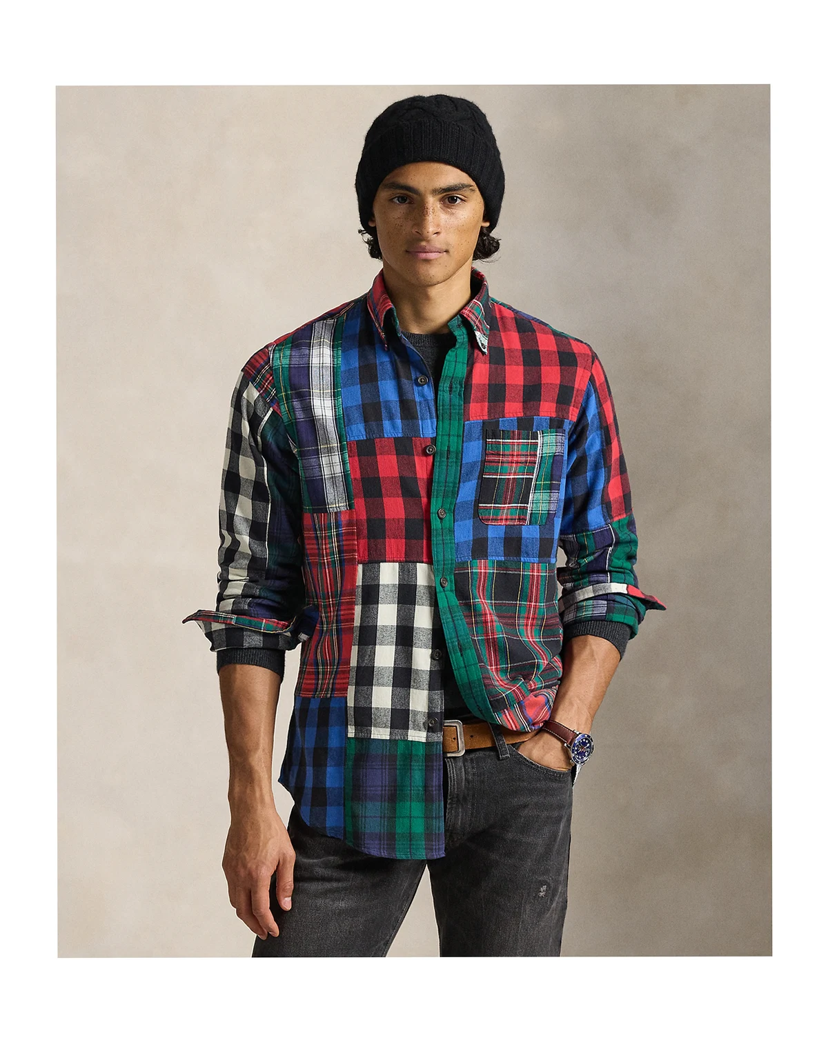 Men's Button-Down Polo Shirt