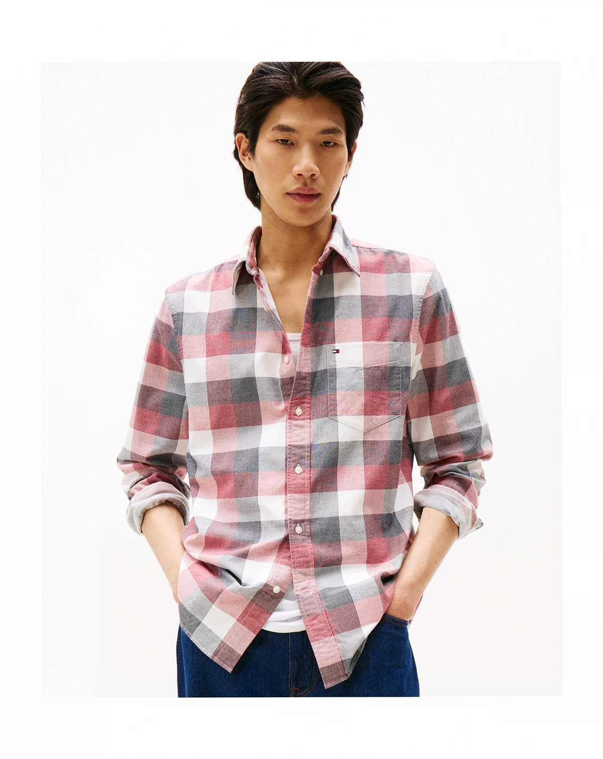 Men's Regular-Fit Corduroy Check Shirt