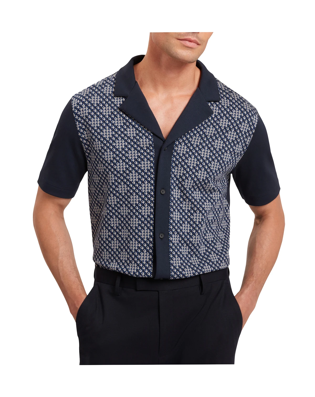 Men's Danlibe Short Sleeve Argyle Shirt