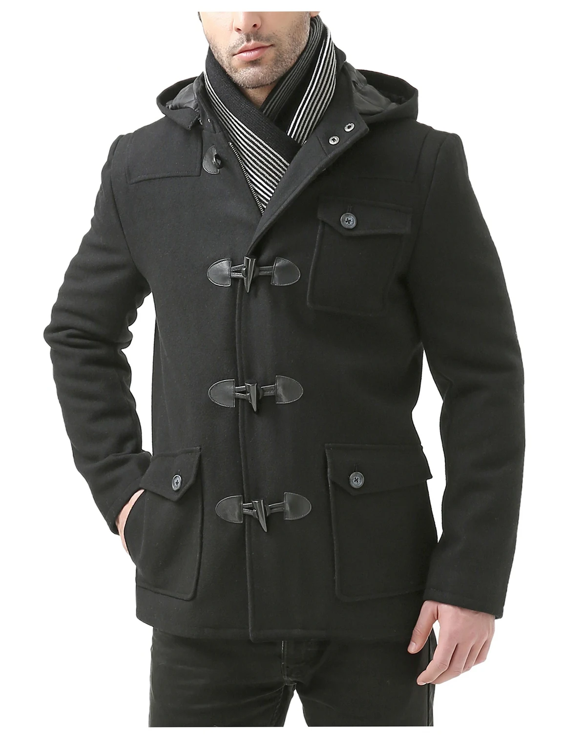 Men's Men Nathan Wool Blend Short Toggle Coat