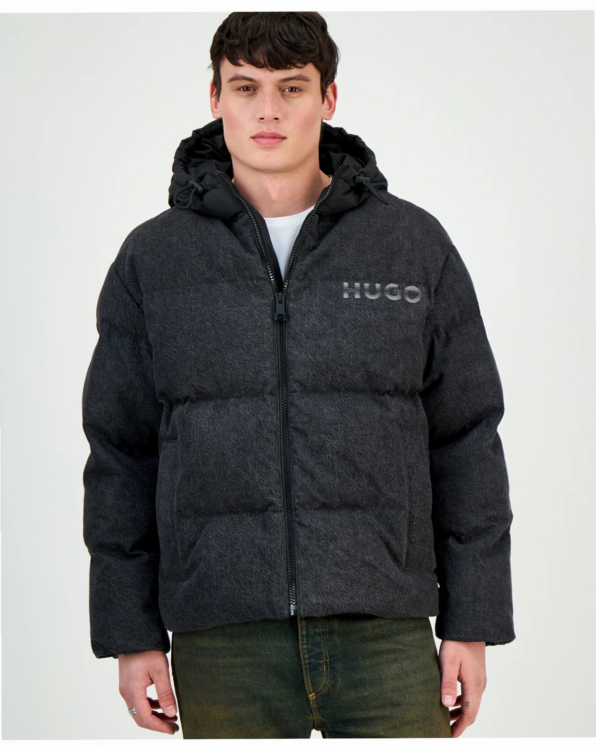 Men's Bowan Zip-Front Hooded Jacket
