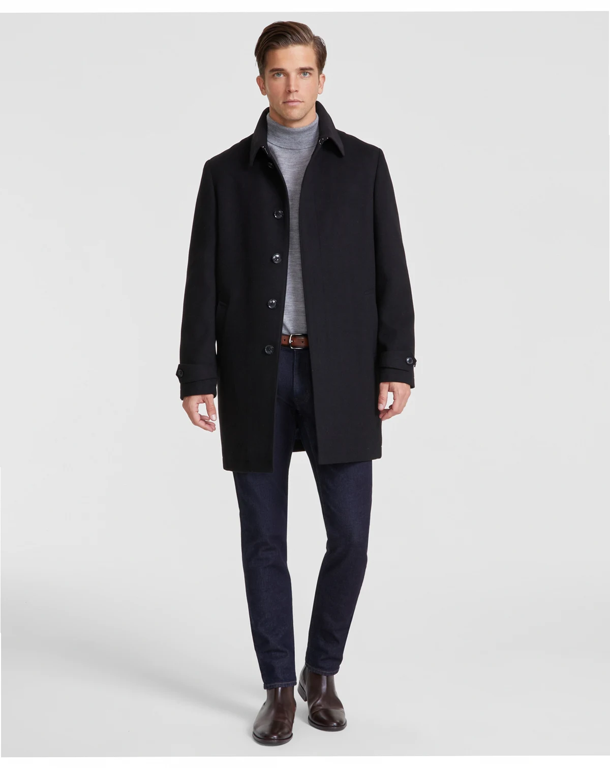 Men Classic Fit Car Coat