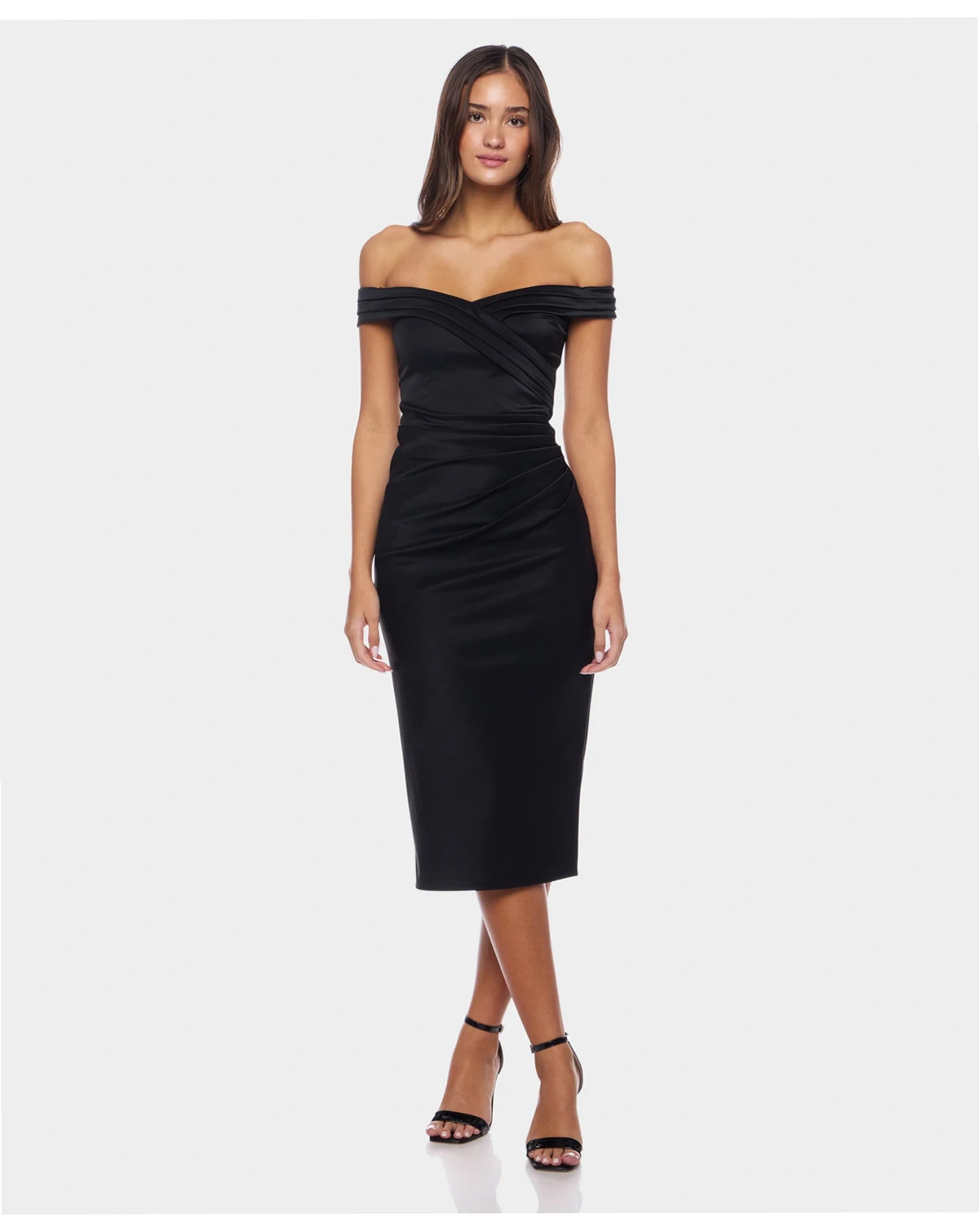 Juniors' Off Shoulder Dress