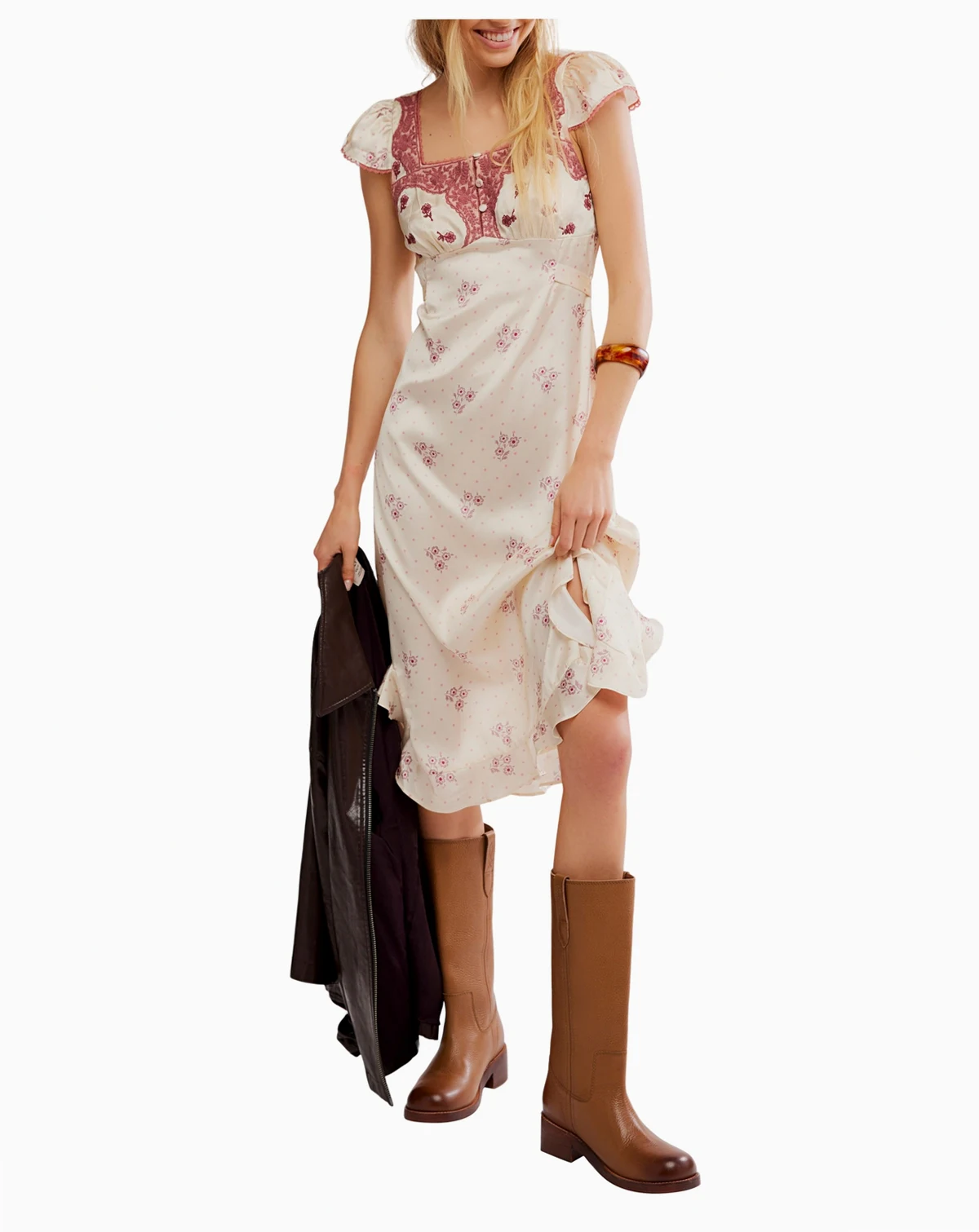 Women's Haven Floral Print Midi Slip Dress