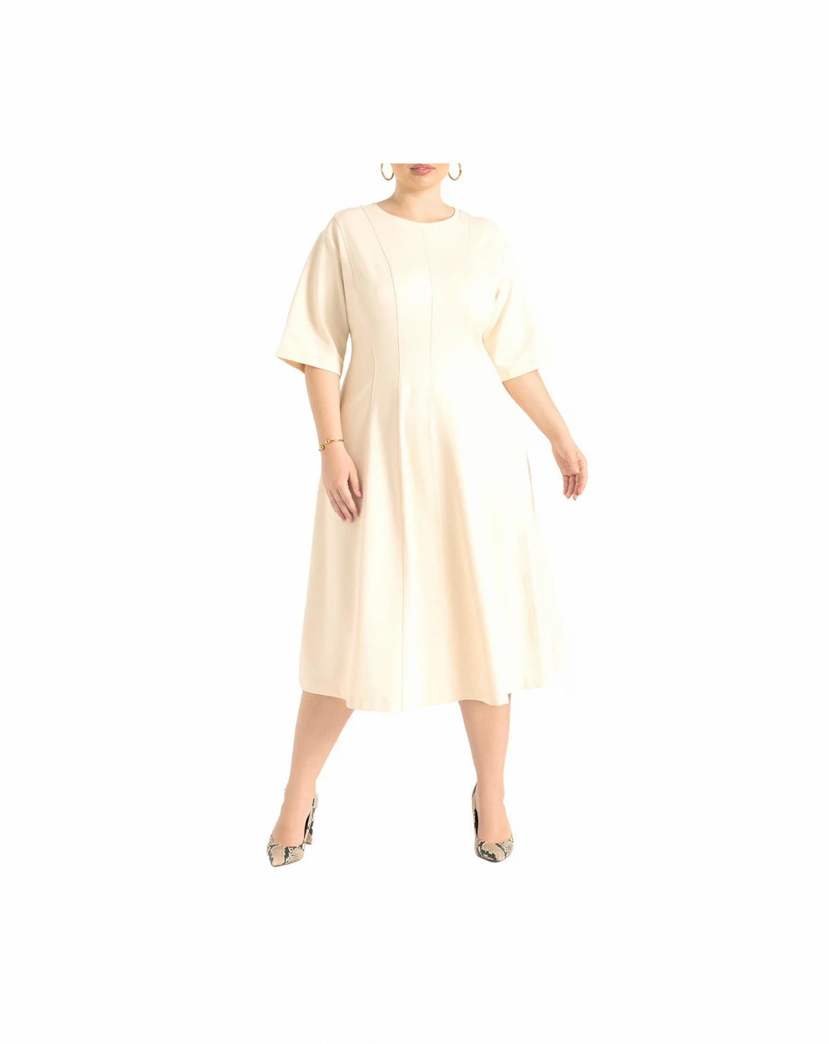 Women's Seam Detail Ponte Work Dress
