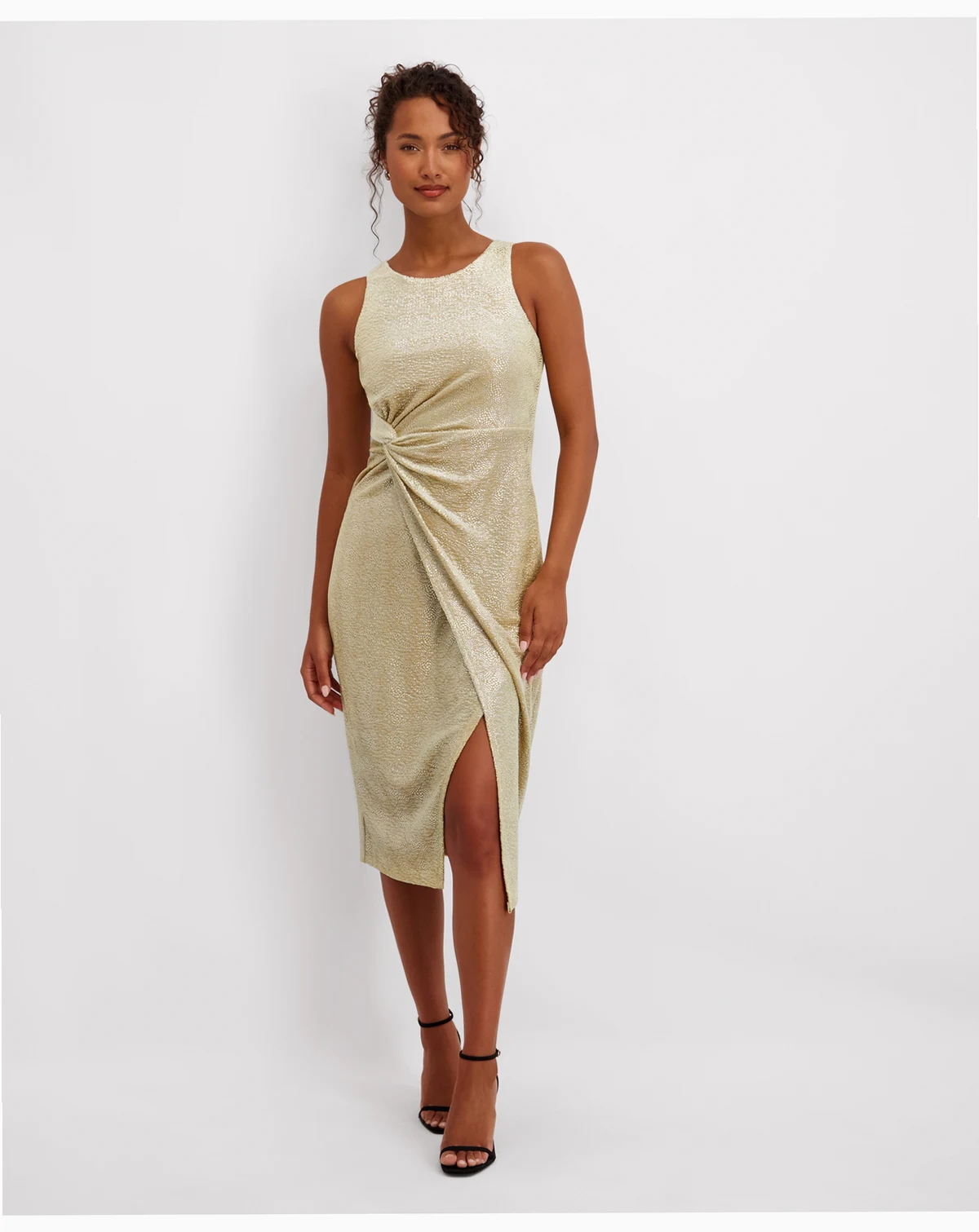 Women's Foiled Sleeveless Dress