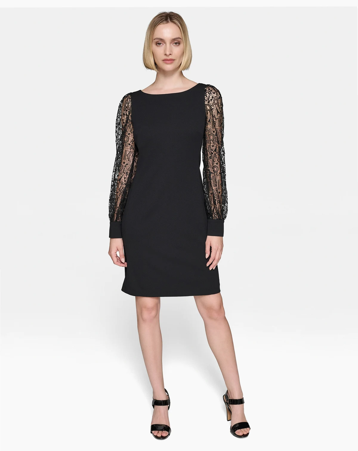 Women's Lace-Sleeve Dress