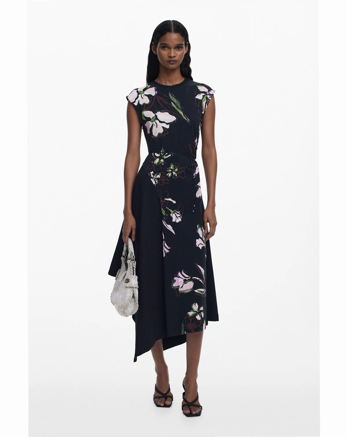 Women's Asymmetric floral dress