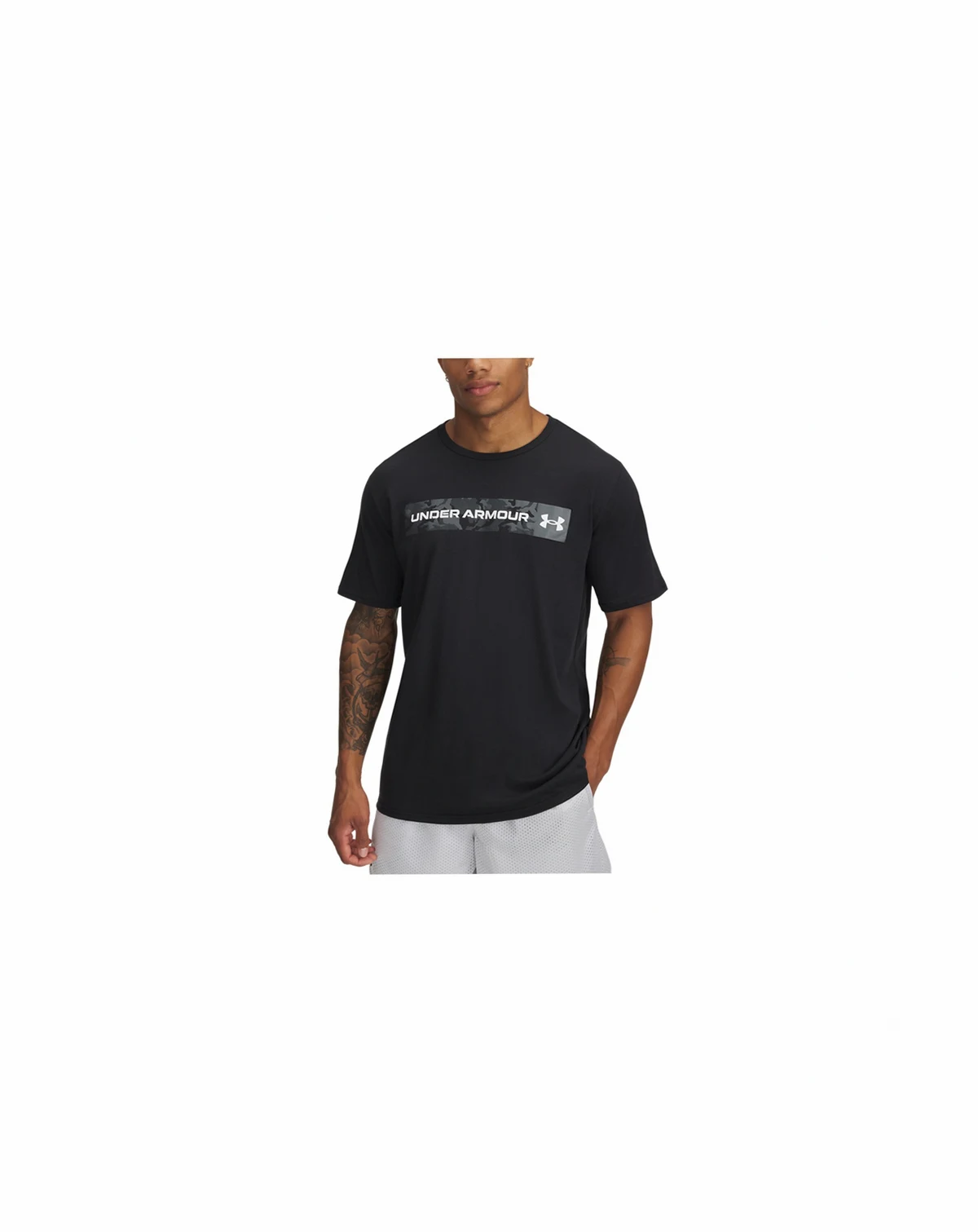 Men's Camo Panel Logo Graphic T-Shirt