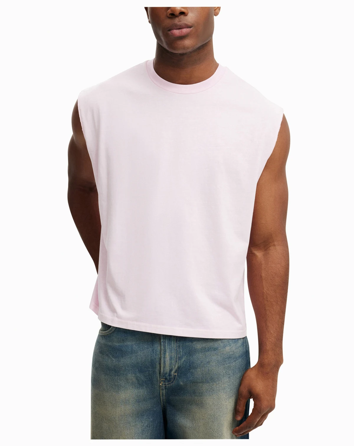 Men's Cropped Fit Muscle T-Shirt
