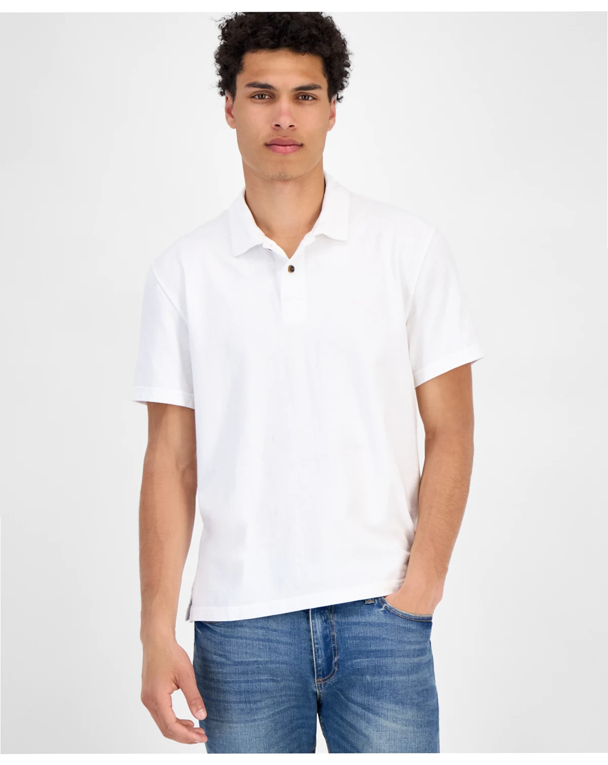 Men's Sun Faded Short Sleeve Polo Shirt, Exclusively at Macy's