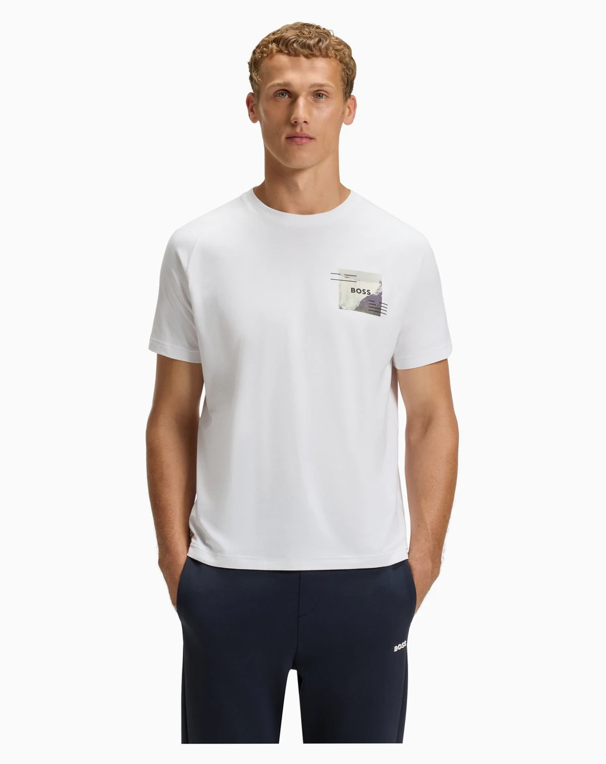 Men's Decorative Reflective Relaxed-Fit T-Shirt