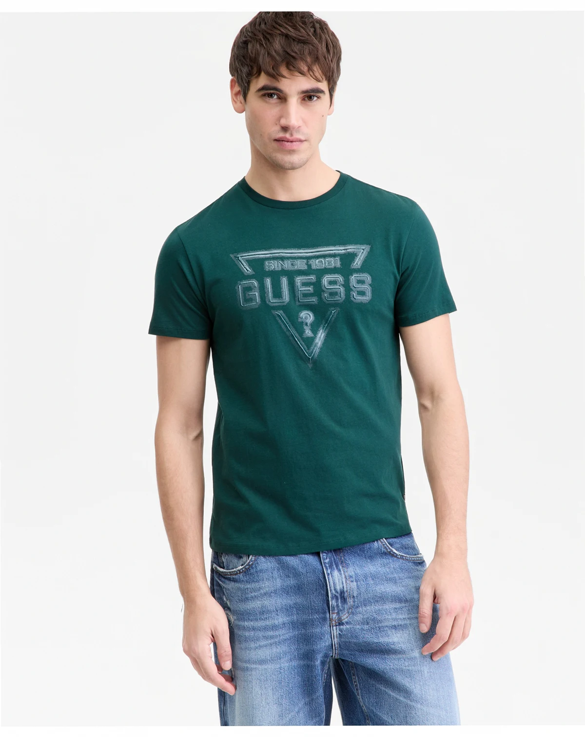 Men's Painted Triangle Logo Graphic T-Shirt