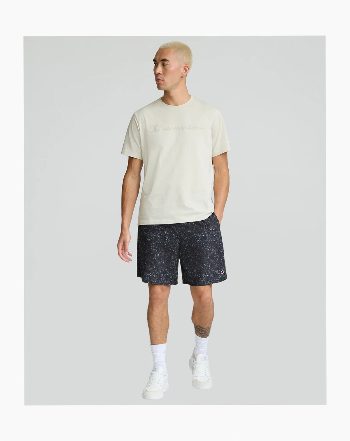 Men's Classic Graphic Tonal Script Logo T-Shirt