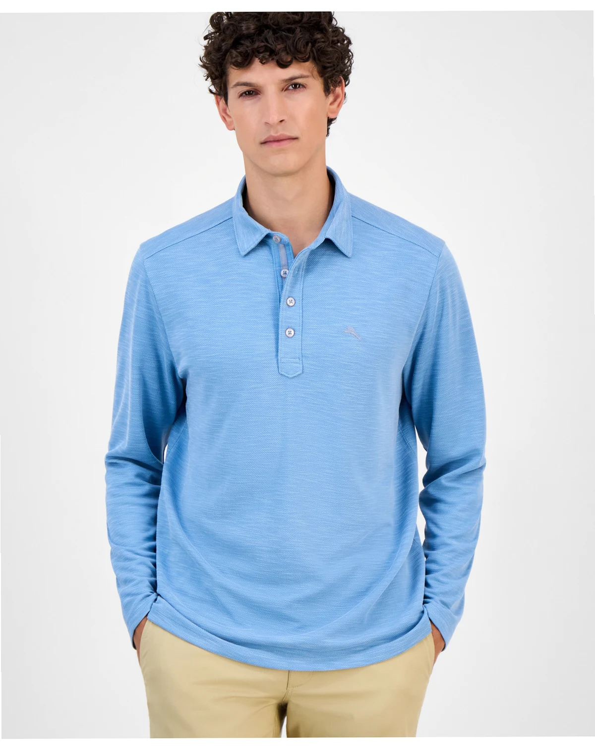 Men's Golden Sands Long-Sleeve Polo Shirt