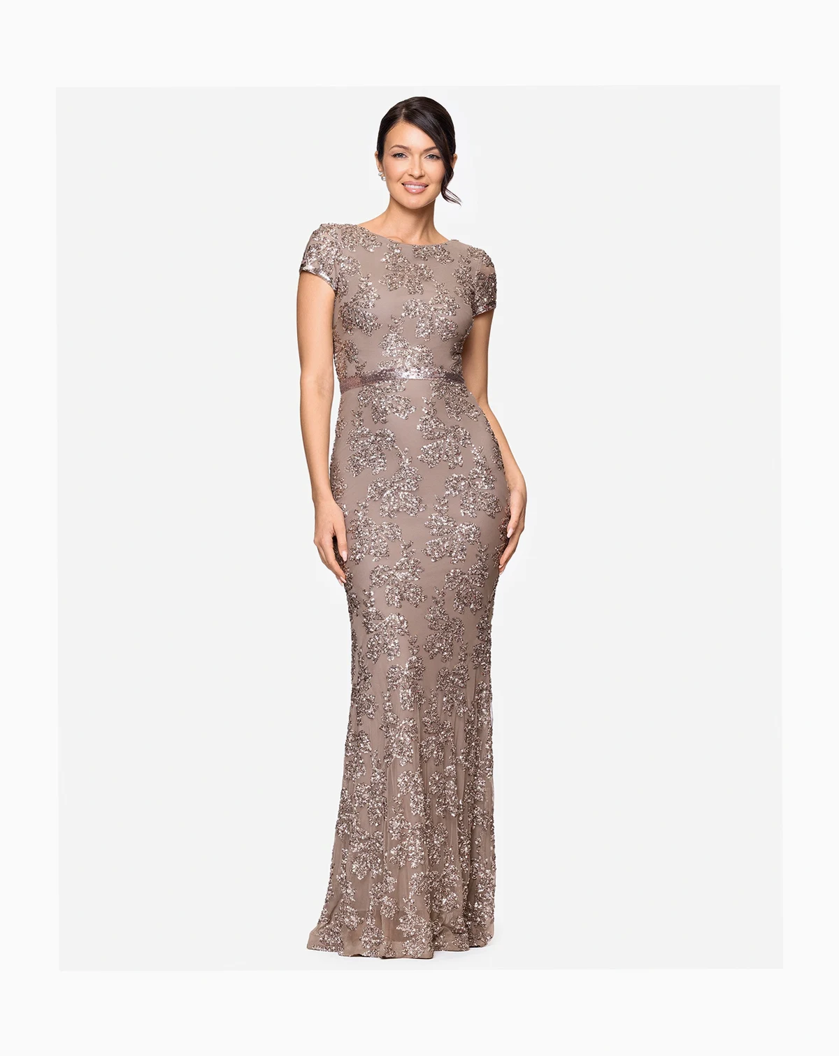 Petite Sequin Detail Gown
