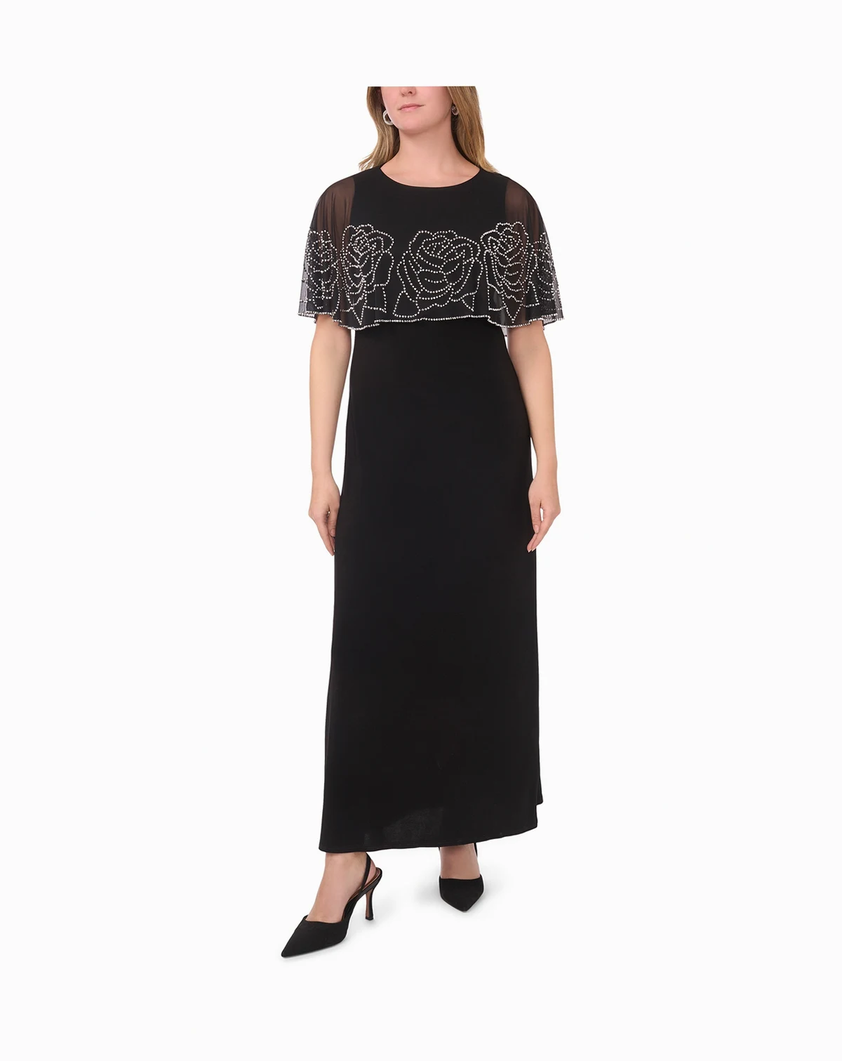 Petite Crewneck Faraj Gown