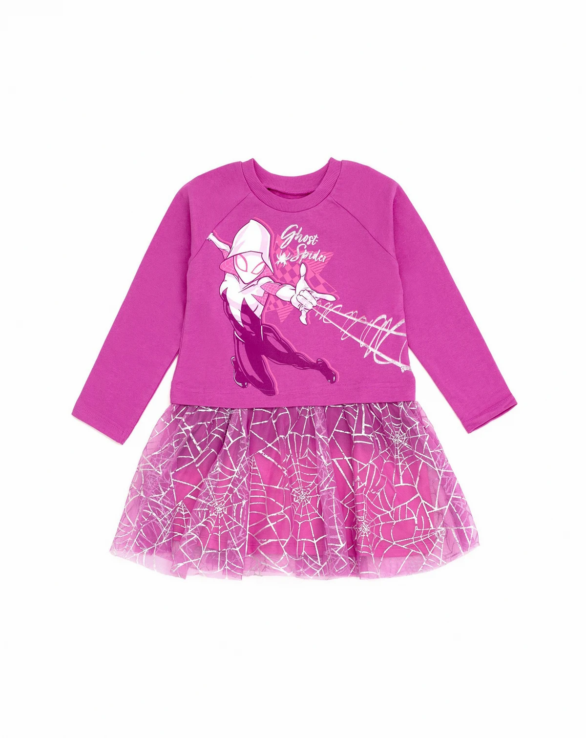 Toddler Girls Spider-Gwen Ghost Spider French Terry Dress to