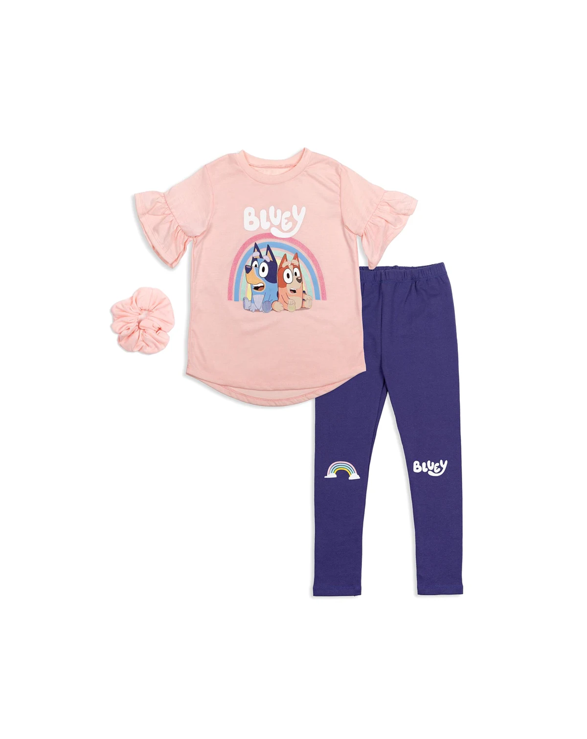 Bingo Girls T-Shirt Leggings and Scrunchie 3 Piece Outfit Set Toddler |Child