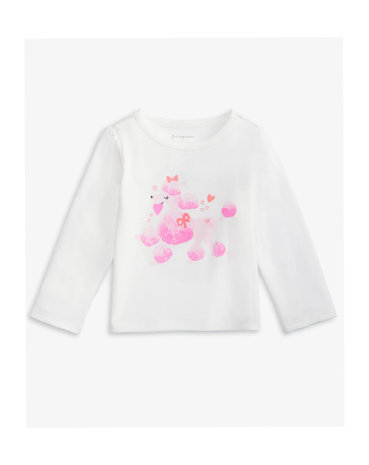 Girls Toddler 2T-4T Mix and Match Long-Sleeve Poodle T-Shirt, Macy's Exclusive
